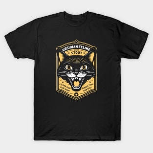 Obsidian Feline Craft Beer T-Shirt